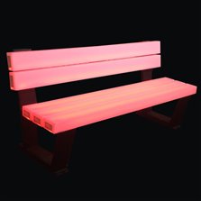 Image of Dynamic Illumination RGB LED Park Bench